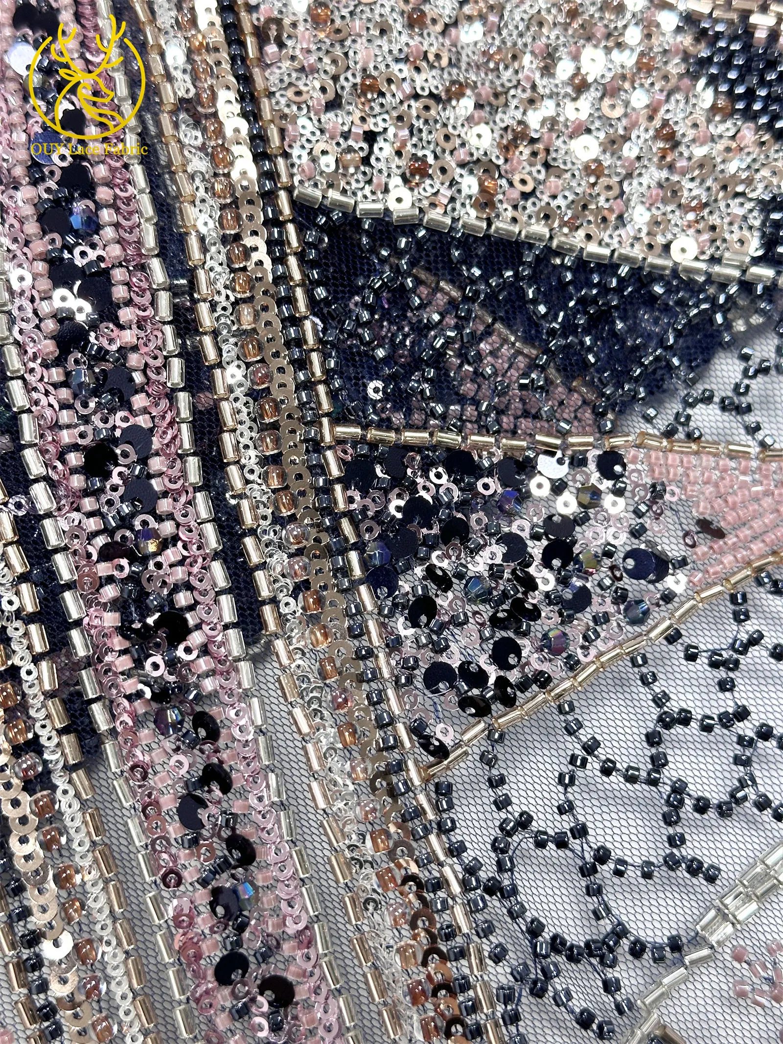 أحدث الترتر الأفريقي مطرز أقمشة الدانتيل 2025 جودة عالية الفرنسية الملونة حجر تول أقمشة الدانتيل للنساء فستان الحفلات الخياطة