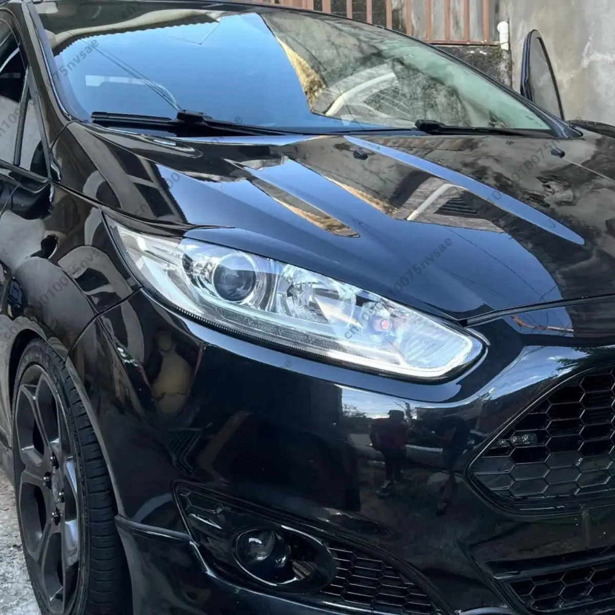 For Ford Fiesta MK6 MK6.5 2008-2017 Car Front Headlight Eyebrow Eyelids Light Stickers Lamp Cover Body Kits Accessories Tuning view 4