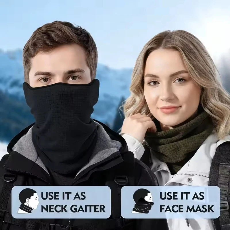Winter Neck Warmer Gaiter Scarf Windproof Cycling Bandana Hiking Sport Running Skiing Camping Snowboard Half Face Mask Men Women view 3