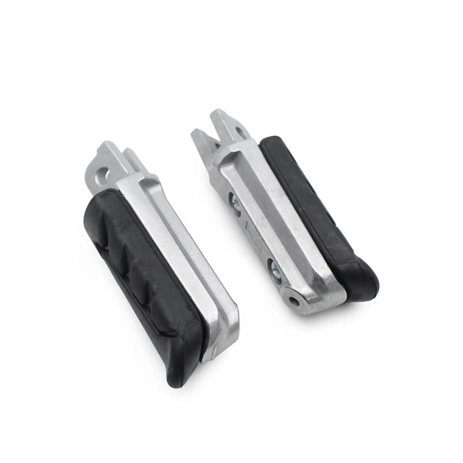 

Motorcycle Foot Pegs Non Slip Metal Rubber Front Footrest Replacement Accessory for Honda CB Series