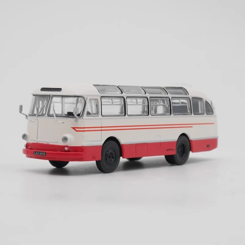 IXO Diecast 1:72 Scale LAZ 695E Bus Alloy Car Model Finished Product Static Model Simulation Toy Collection Gift Display