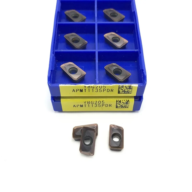 APMT1135 YBG205 APMT160408 YBG205 Carbide Inserts APMT 1604 APMT 1135 Stainless Steel Milling Inserts