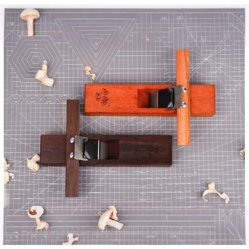 Woodworking Desktop Flat Planer Ebony or Rosewood Handmade Trimming Planer Carpenter Sharp Quickly Planing Flat Bottomed Planer