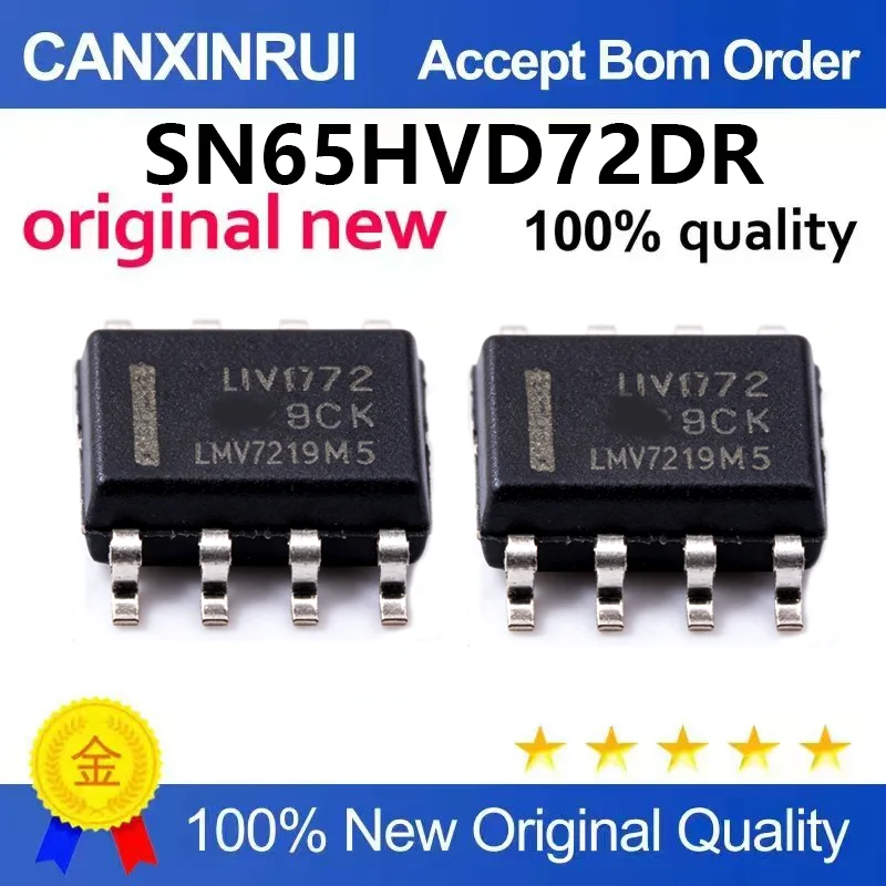 (5pcs-100pcs)Brand new original SMT SN65HVD72DR SOIC-8 RS422/RS485 transceiver chip