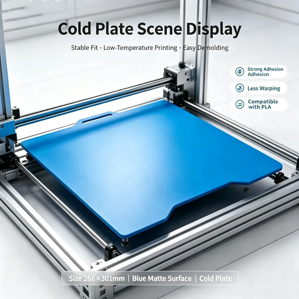 Upgrade SPARKX i7 Cool Plate 301x267mm Double Sided Textured Low Temp Removal Cold Build Plate for Creality SPARKX i7 3D Printer