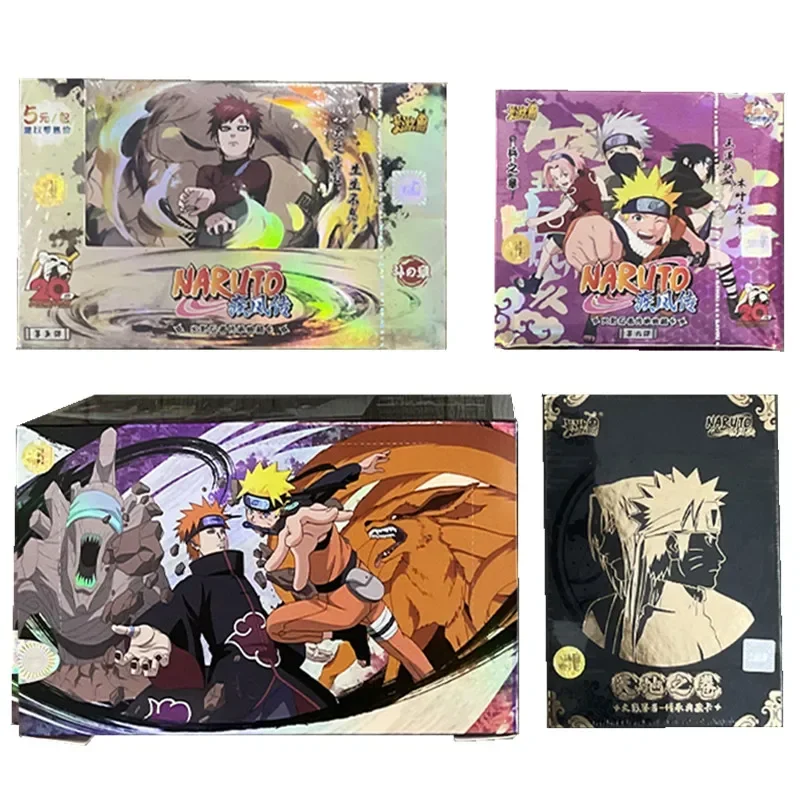 Original KAYOU Anime Naruto Cards Chapter Of The Array Box Added SE Ninja World Collection Cards Toy For Children Christmas Gift