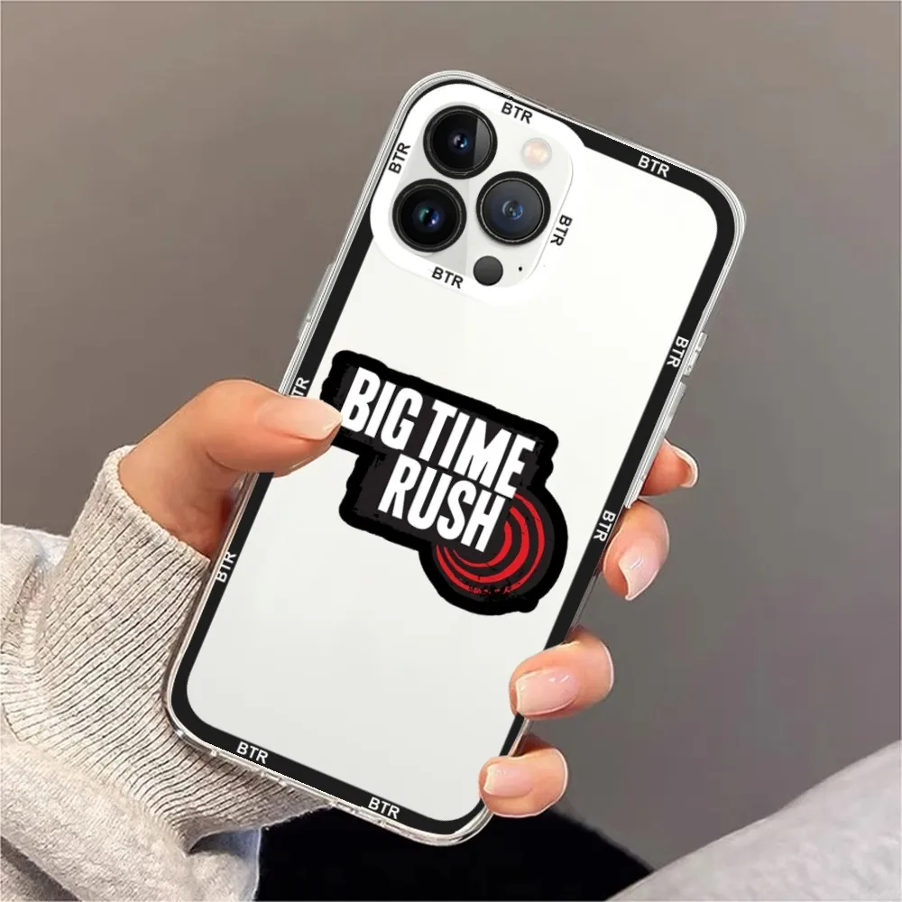 Big Time Rush Phone Case For iPhone 11 12 Mini 13 14 15 Pro Max Transparent Shell