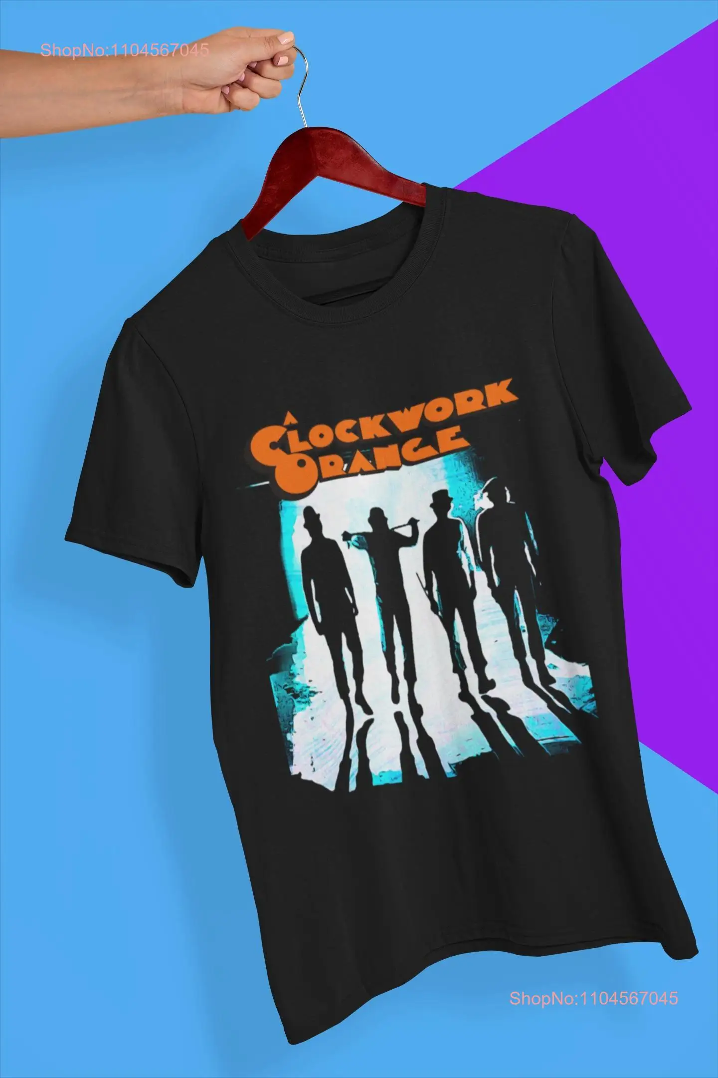 Clockwork Orange T Shirt 80s Movie For Her Him Nostalgia Clothing Holiday fan long or short sleeves