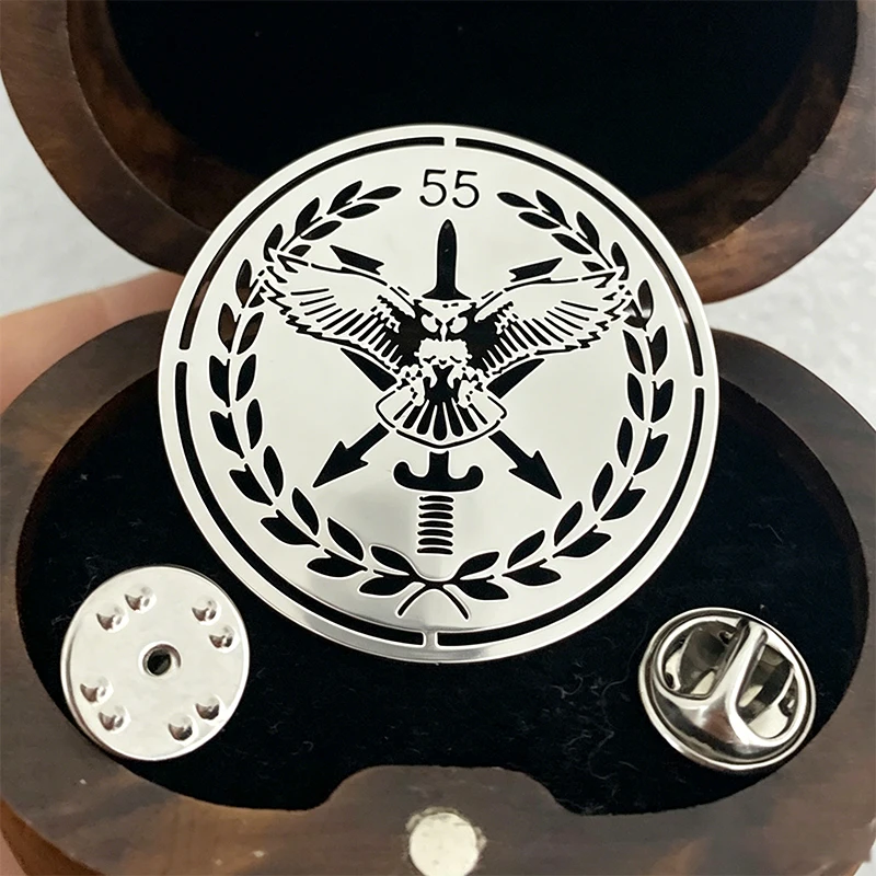 Charm Stainless Steel Custom Your Logo Pins Badge Personalized Company Logo Cloth Lapel Collar Pin Wholesale DIY Design Accessoy