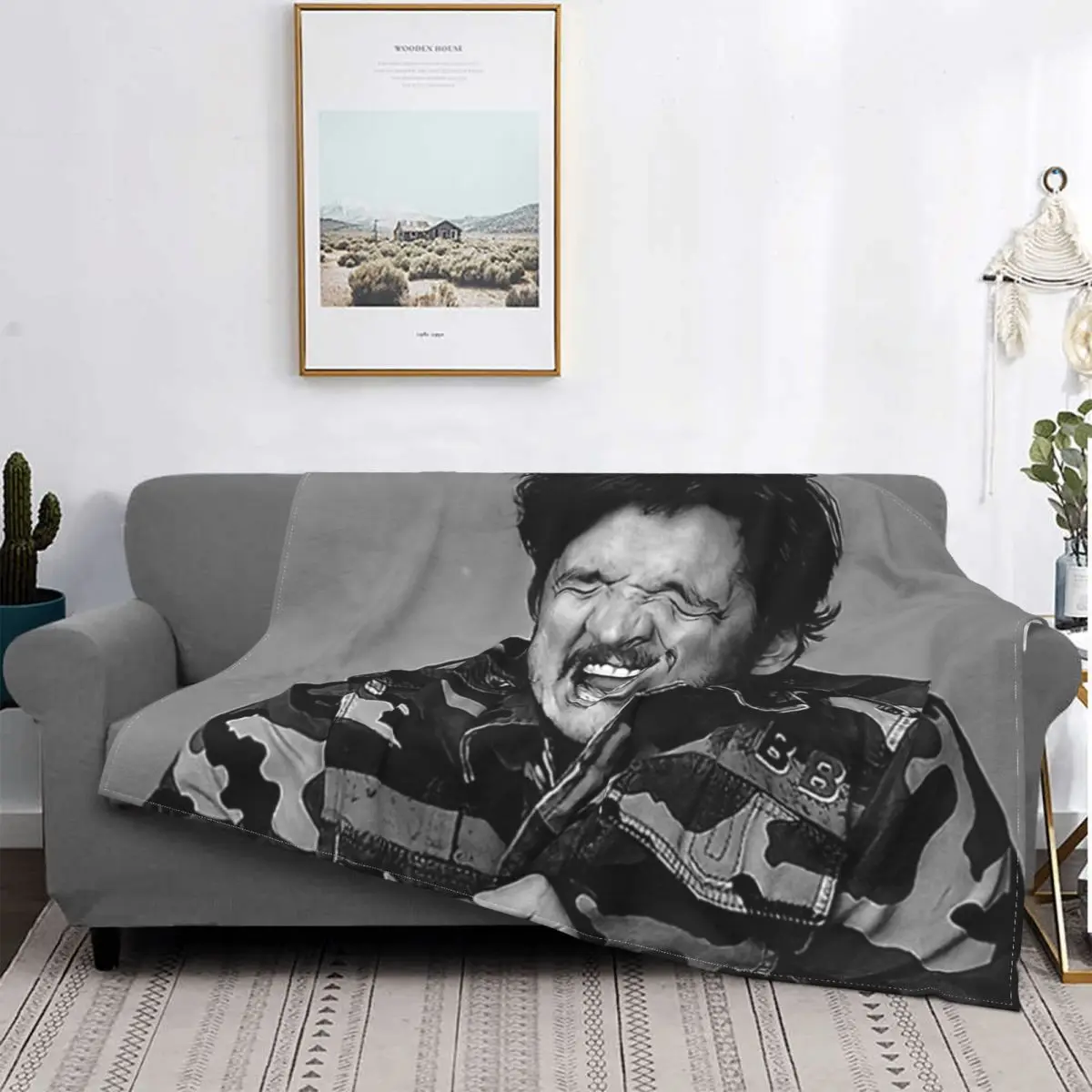 

Meilleur Acteur De Groupe Blanket Fleece All Season Pedro Pascal Se Moque Cute Throw Blankets For Car Travel Bedspread