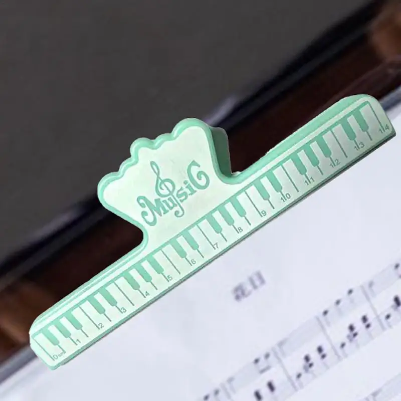 Sheet Music Clamp 2pcs Piano Book Page Clip Sheet Music Clamp Musicians Composers Page Holder With Strong Spring For Textbooks