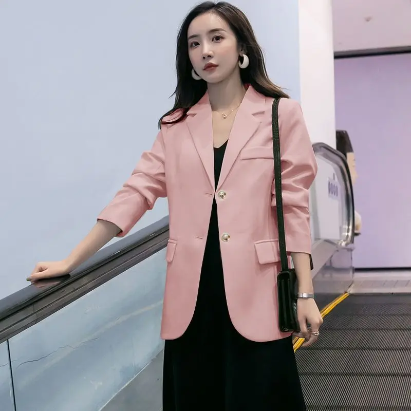 인터넷 셀럽 스몰 수트 자켓 여성 2025 봄 가을 신상 한국 버전 캐주얼 여성용 만능 수트 스몰 자켓