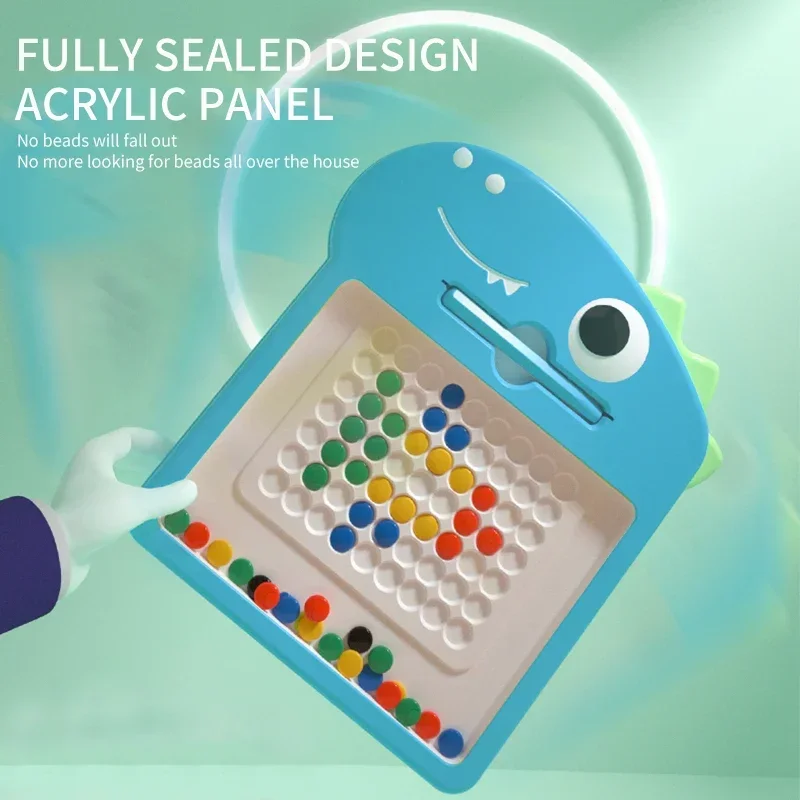 子供のための磁気ペン製図板,パズル,磁石,ビーズ,フォーカス,トレーニング,調整,運動,教育玩具