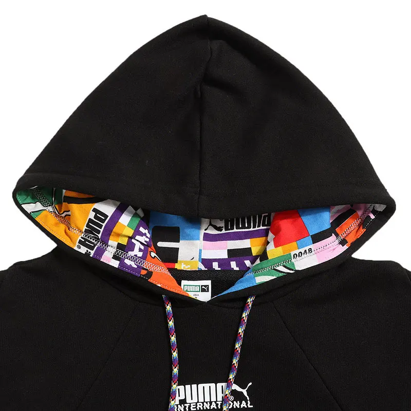 Puma Sweater Pullover Olahraga Kasual Berkerudung Wanita Baru Musim Saat Ini Asli 531351-01