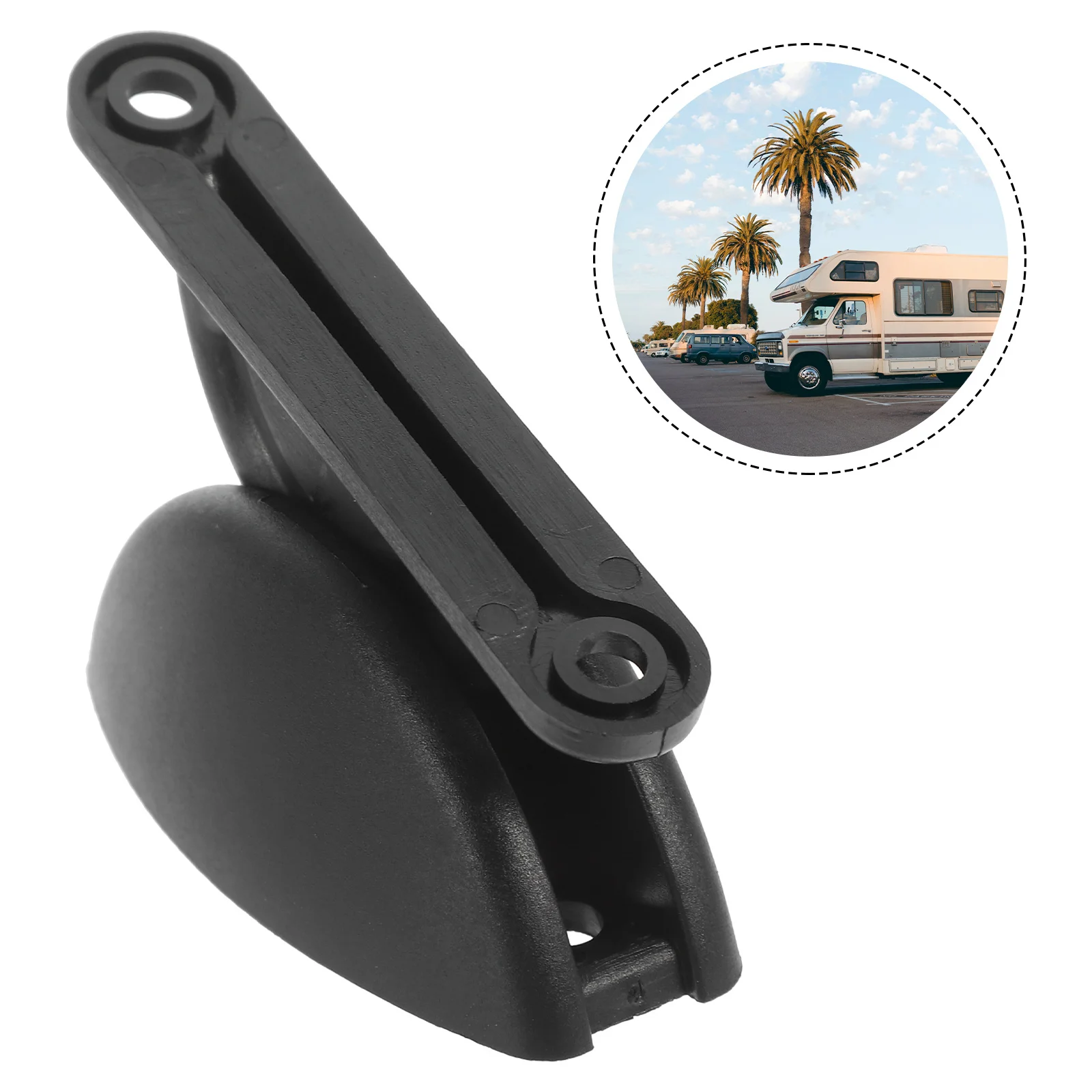 

Stylish Rv Door Stop Buckle Durable Retainer Kit for Campers and Trailers Door Catch Catch Holder Set Rv Locker Catch,