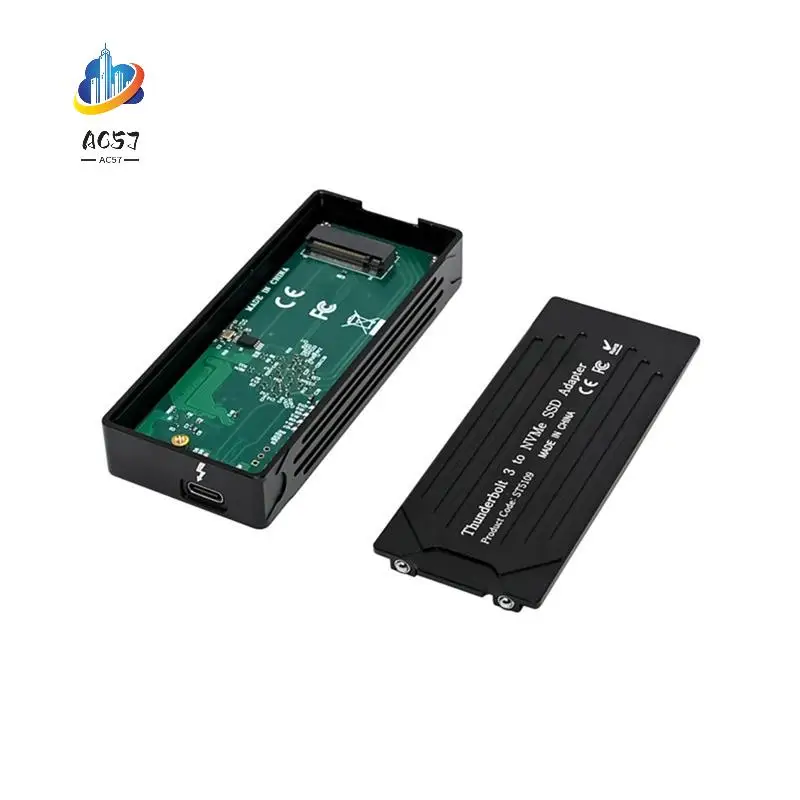 

AC57-Usb Type-C Thunderbolt 3 To M.2 Nvme SSD Hard Drive Enclosure 40Gbps Supports M.2 M Key And M.2 B & Mkey Nvme