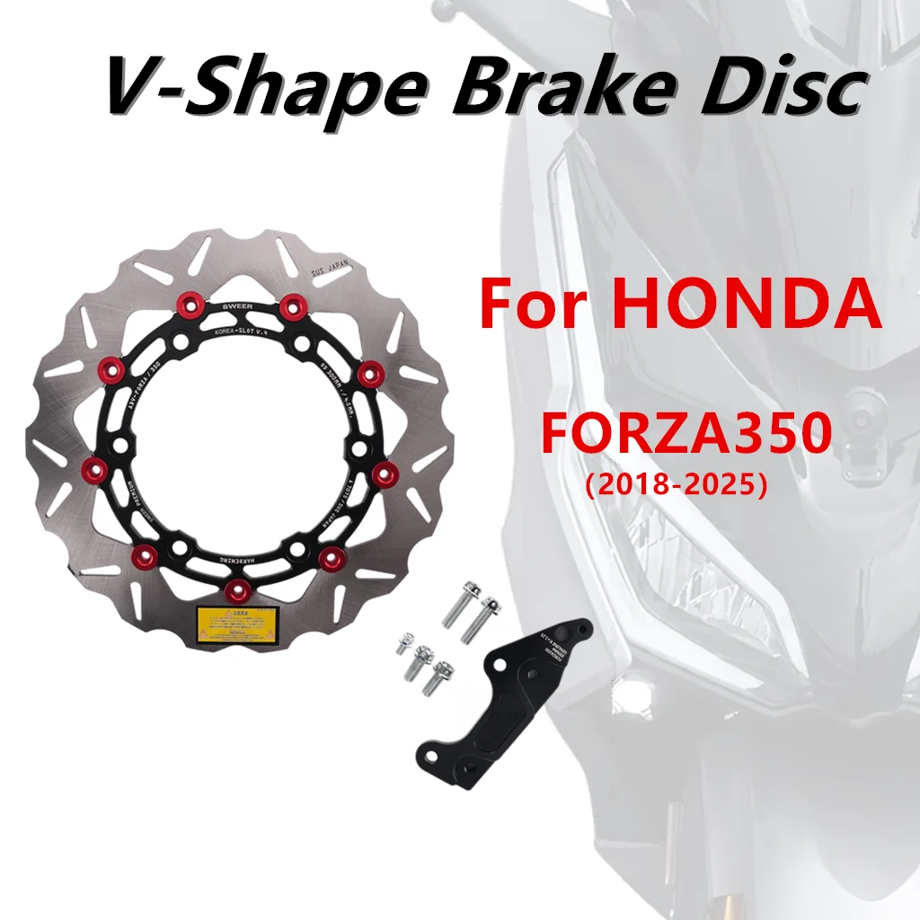 

For Honda Forza 350 NSS350 Floating Brake Disc 300mm Motorcycle Brake Rotor Aluminum Alloy Modified accessories 2018-2025