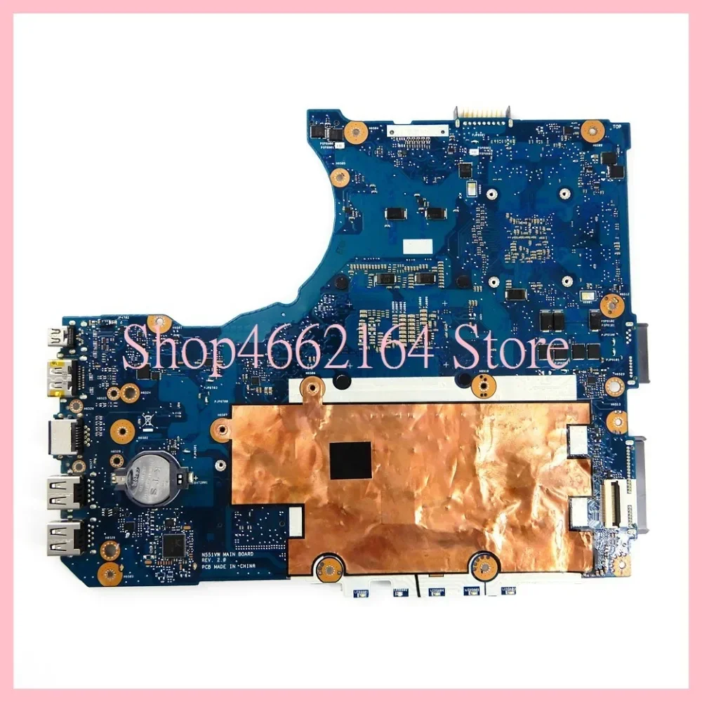 N551VW  i5 i7-6th Gen CPU GTX960M GPU Laptop Motherboard For ASUS N551 N551V N551VW G551 G551V G551VW FX551V FX51VW Mainboard