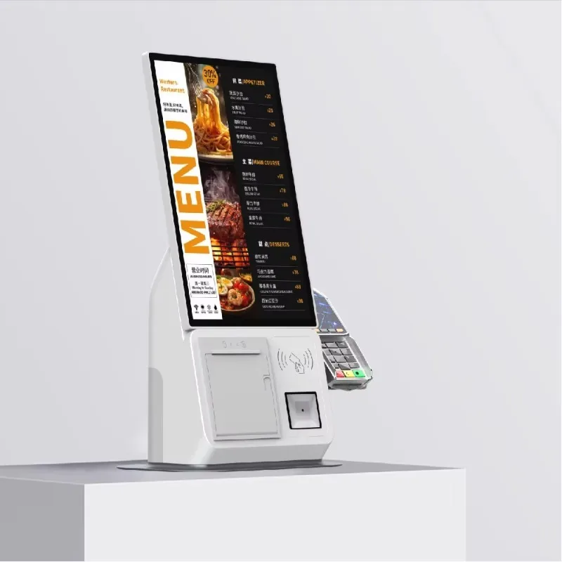 Restaurants POS Terminal Ordering Kiosk Smart Digital Food Ordering Kiosk Machine Payment Self-service Kiosk