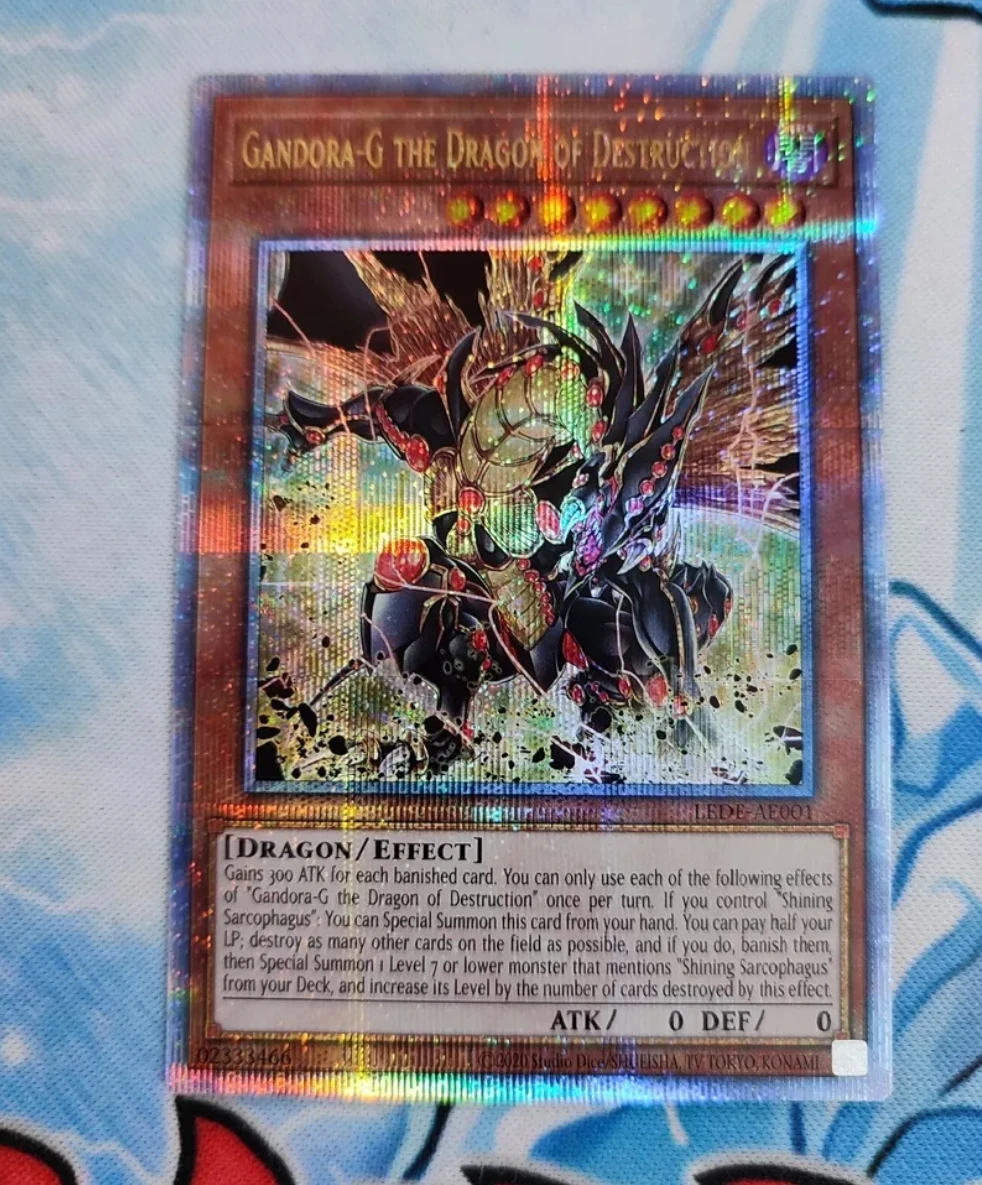 Yugioh KONAMI LEDE-AE001 Gandora-G the Dragon of Destruction 25th Quarter Century Secret Asian English Collection Mint Card