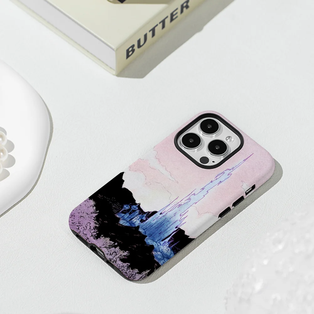 Etui na telefony Crystarium Inktober Film Shell do iPhone'a 16, 15, 14, 13, 12, 11 Pro Max Plus