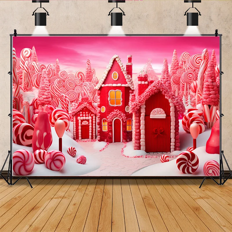 SHUOZHIKE Christmas Day Fireplace Photography Backdrops Gift Box Chimneys Snowflake Window Indoor Studio Background WW-32