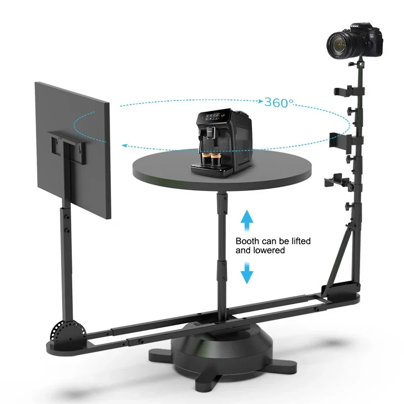 Novo equipamento de fotografia plataforma giratória bandeja giratória elétrica de 360 graus