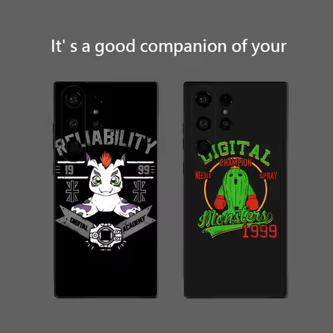 Anime D-Digimon Adventure Phone Case For Samsung Galaxy S25 Ultra S22 S23 S24 Ultra S21 S20 5G Protective Soft Silicone TPU Fund