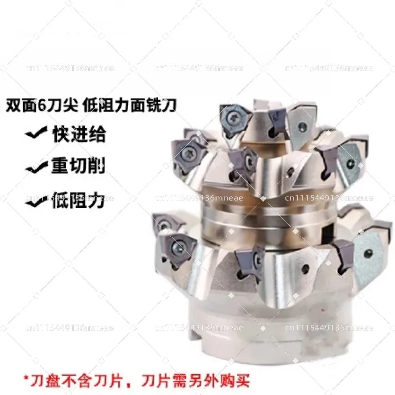 90° Double Sided Hex Milling Tool Holder Compatible With WNMU080608 Inserts, MFWN Style Face Milling Tool