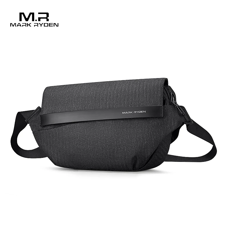MARK RYDEN Men's Casual Crossbody Bag Multi-layer Space Water Resistant Oxford Sling Bag With Quick-release Buckle