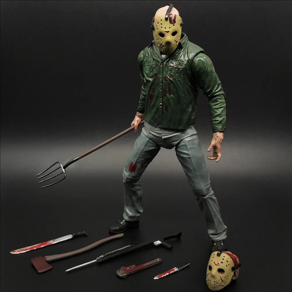 18 cm NECA-figuur Jason 3D Friday Part 3 Jason PVC-actiefiguur speelgoedpop