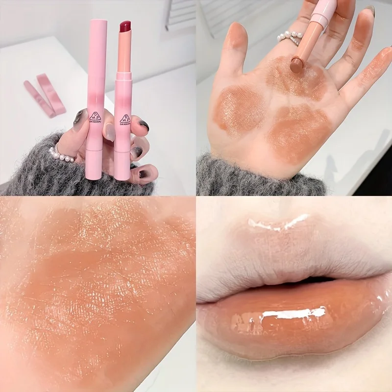 ลิปสติกให้ความชุ่มชื่นพร้อม Mirror Shine - ลิปทินท์กันน้ําและติดทนนานในสี Rosy Hues สําหรับทุกสภาพผิว