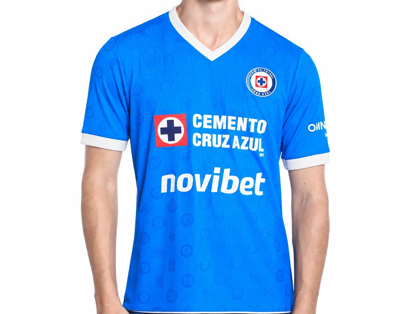 Cruz Azul 26-27 Heim-Fußballtrikot Blau Herren Kurzarm V-Ausschnitt Fußballshirt Spiel- und Trainingstrikot – Detail 4