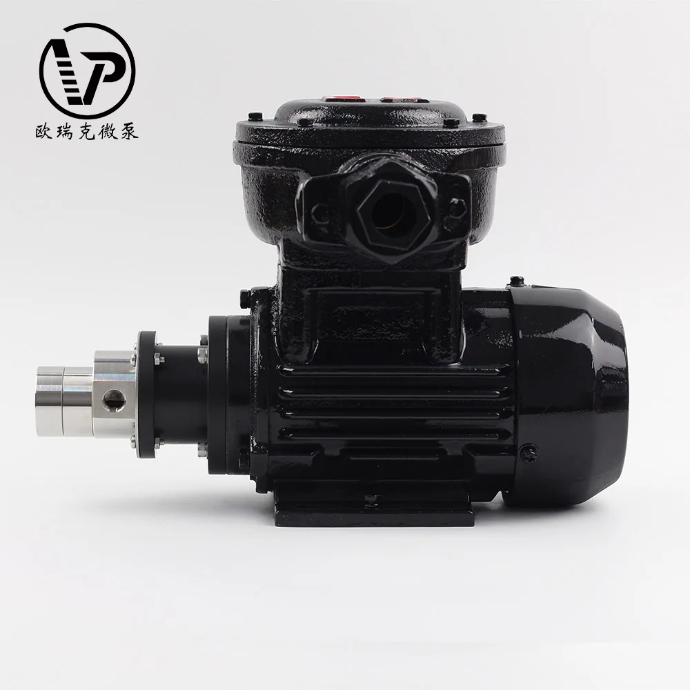 Standard AC 380V flow rate 800 ~ 4500ml / min 180W 10 bar water pump/chemical magnetic pump with explosion-proof motor