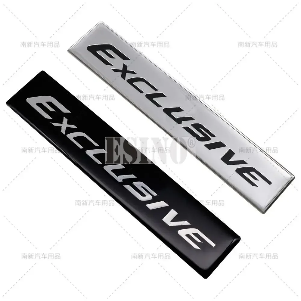 QA New 3D Exclusive Metal Aliminium Glue Rear Trunk Fender Adhesive Badge Body Tailgate Displaceme Decorative Emblem