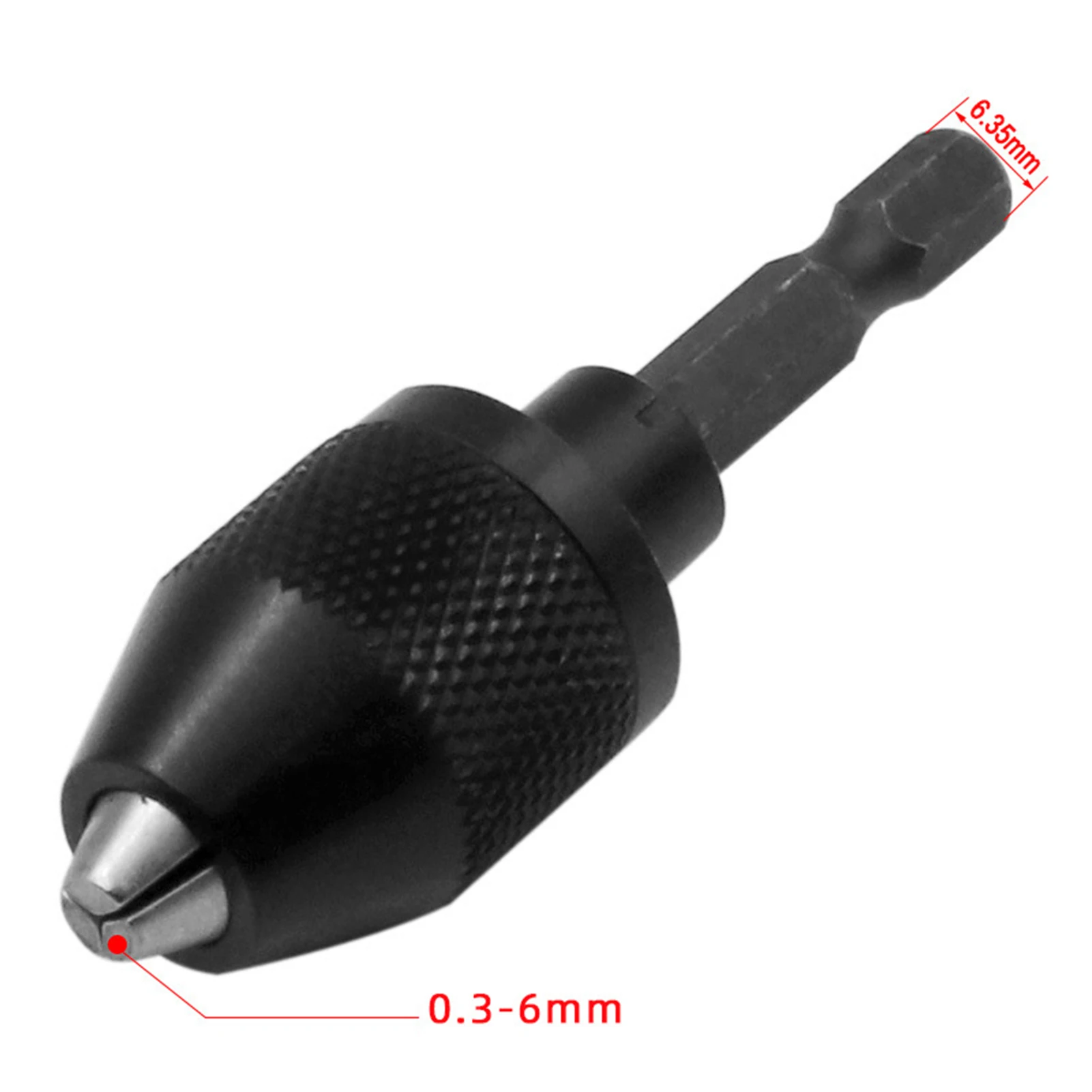 1/4 Inch Keyless Chuck Conversion Hex Shank Adapter 0.3-6mm Drill Bit Quick Change Driver Electric Drill Bits Collet Converter