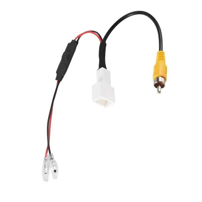 4 Pin Car Connector Radio Back Up Reverse Camera 22.5cm Retention Wiring Harness