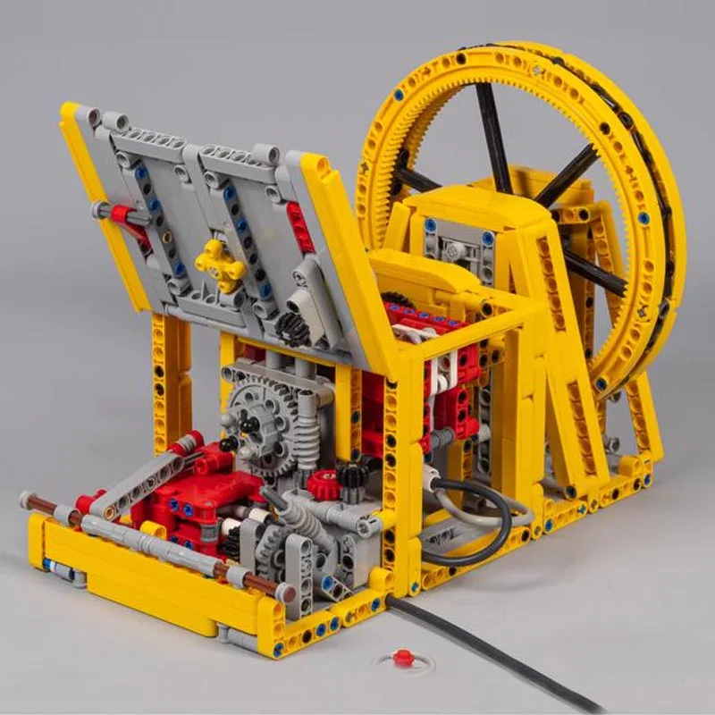 NEW MOC-128169 Switchless Pneumatic Machine Engine Construction Buiding Block Toys for Boy Kit Bricks Children Kid Birthday Gift