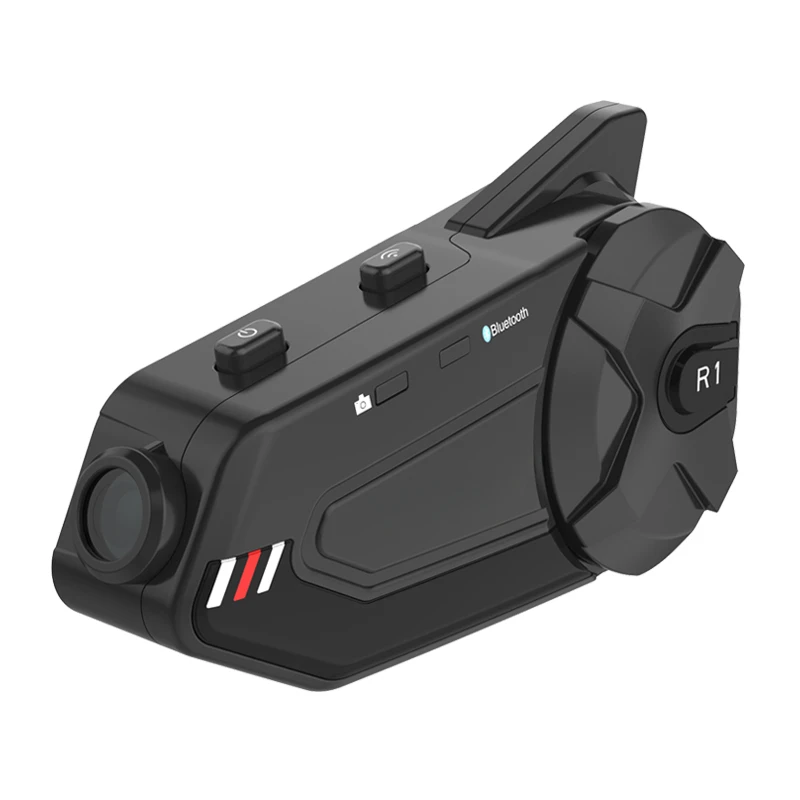 

R1 Plus Wifi Recorder Motorcycle Group Intercom 1080P Video 6 Riders Bluetooth FM Wifi Helmet Interphone Headset