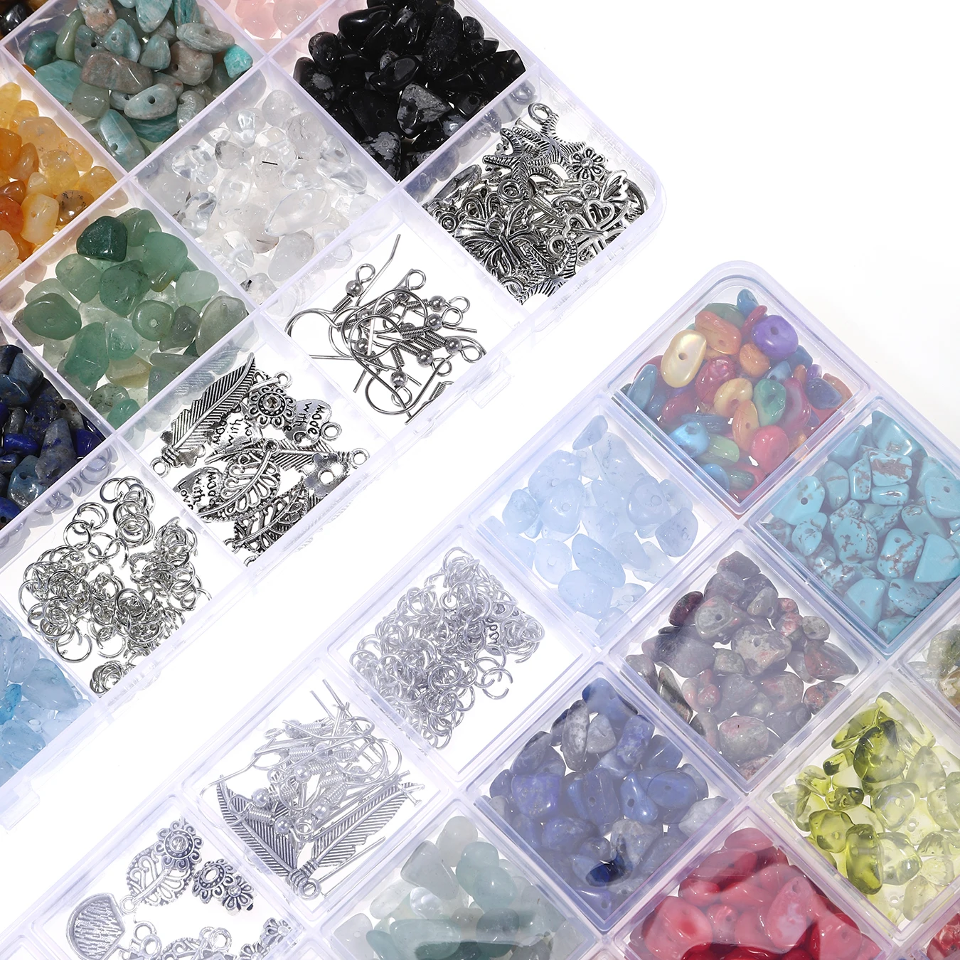 24-Piece Natural Stone Bead Set｜DIY Jewelry Craft Kit view 3