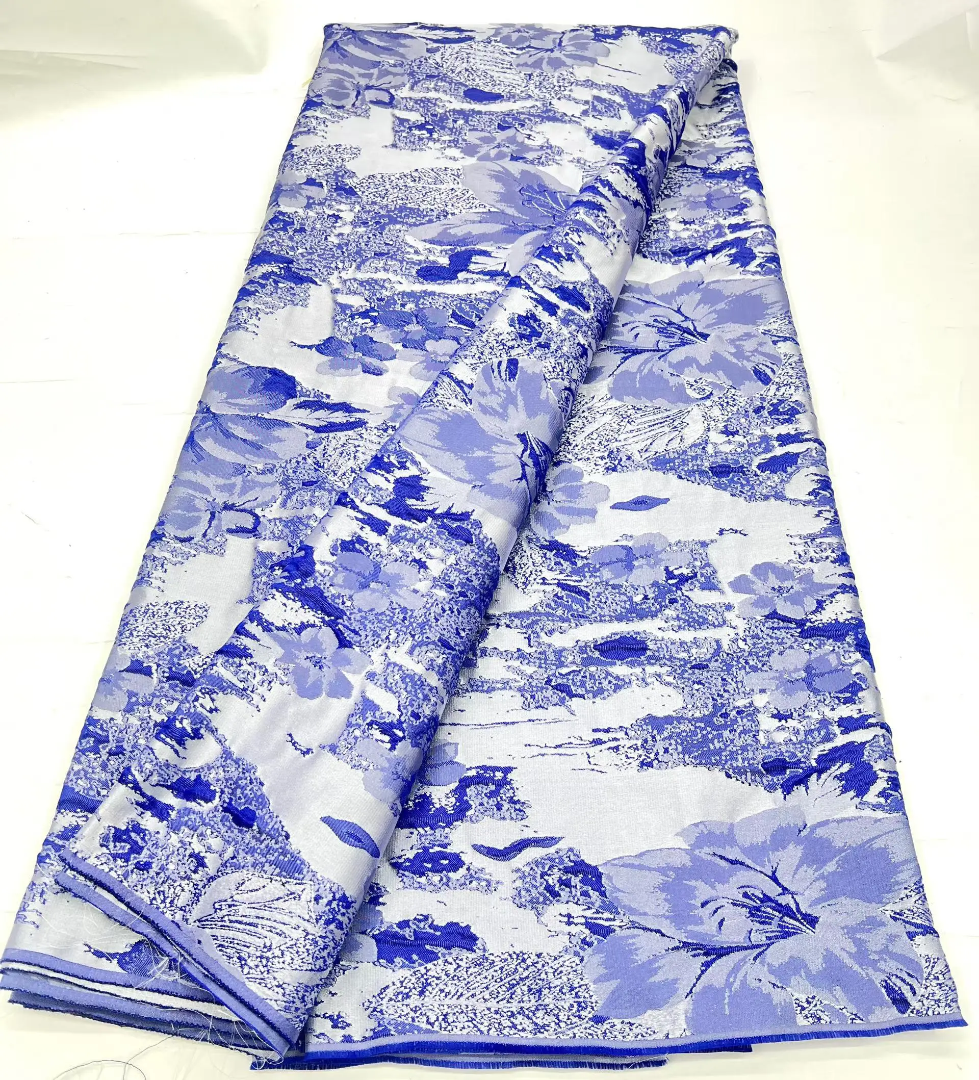 

Latest 5 Yards Guinea Brocade Jacquard Fabric African Lace 2026 High Quality Nigerian Brocade Fabrics for Wedding Dress