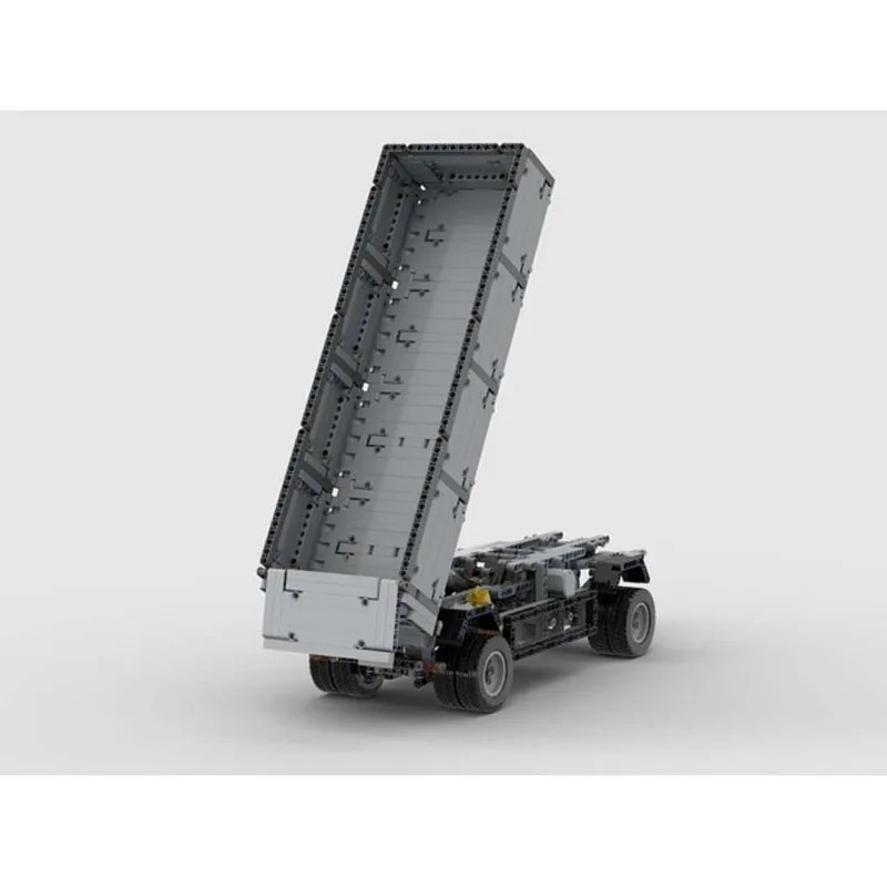 

MOC-156475Trailer 2 Axle Platform Trailer Building Blocks Model925PartsMOC Creative Boys Kids Birthday Building Blocks Toy Gifts