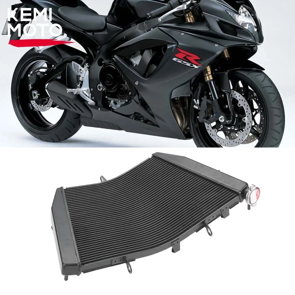 GSX-R750 GSX-R600 Radiators for Suzuki GSXR600 GSXR750 GSX R750 R600 Motorcycle Coolant Cooling Water Tank Cooler Radiator