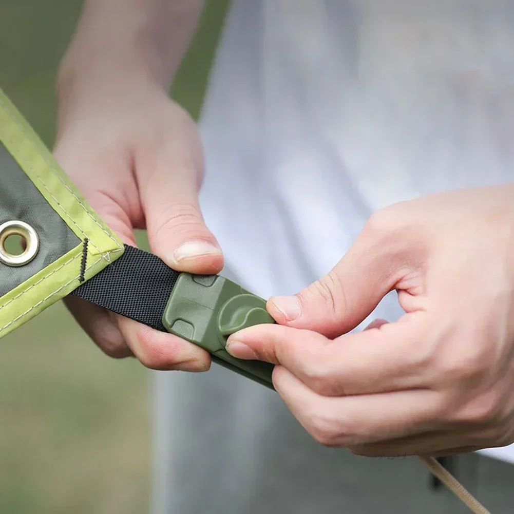 Réinitialisation de tente de sports de plein air, bouche en forme d'équipement, ajouter un point de nervure, curseur réglable, camping, randonnée, haute qualité, tout neuf