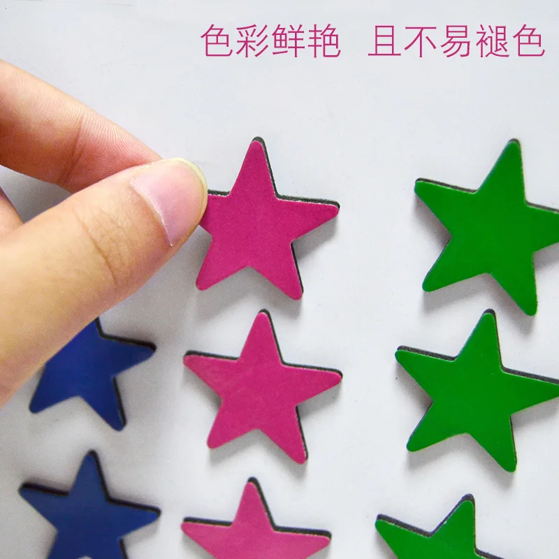 8PCS 30MM EVA Star Fridge Magnets Cute Star Magnetic Stickers Progress Markers Magnetic Accessories Decoration