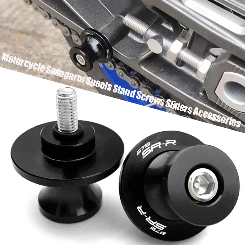 

Fit For CFMOTO 675SR-R 675SR 675 SR-R CF MOTO Motorcycle Accessories CNC Aluminum 10MM Swingarm Spool Slider Stand Screws