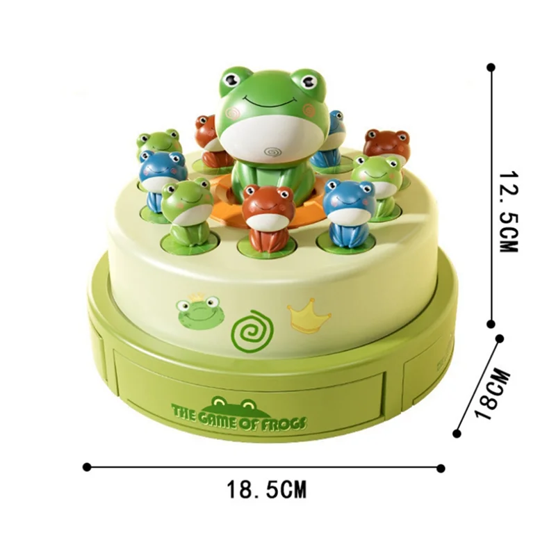 A19Q-Kid juguete Montessori lanzamiento Rana dibujos animados rana voladora captura juguete divertido desarrollo interacción sensorial rompecabezas juguete