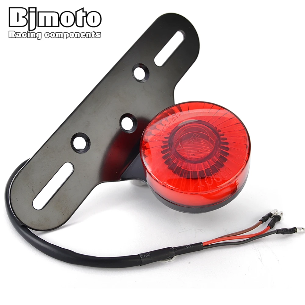 Motorcycle LED Rear Brake Tail Light Stop License Plate Lights For Harley Sportsters XL883 XL1200 Bobber Chopper Cafe Racer