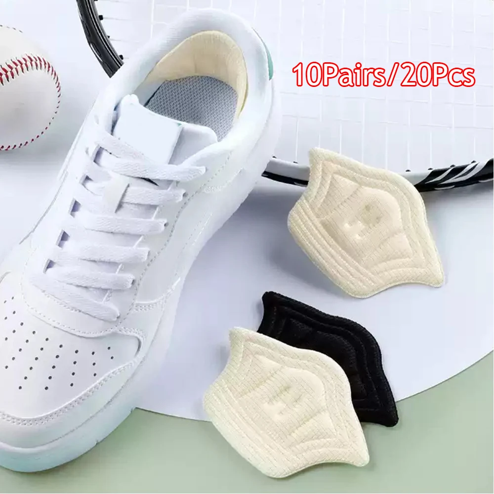 20 Stks/set Hak Inlegzolen Voor Schoenen Patch Hak Pads Voor Sportschoenen Zelfklevende Voeten Pad Binnenzool Schoen Hak Beschermer Achterkant Sticker