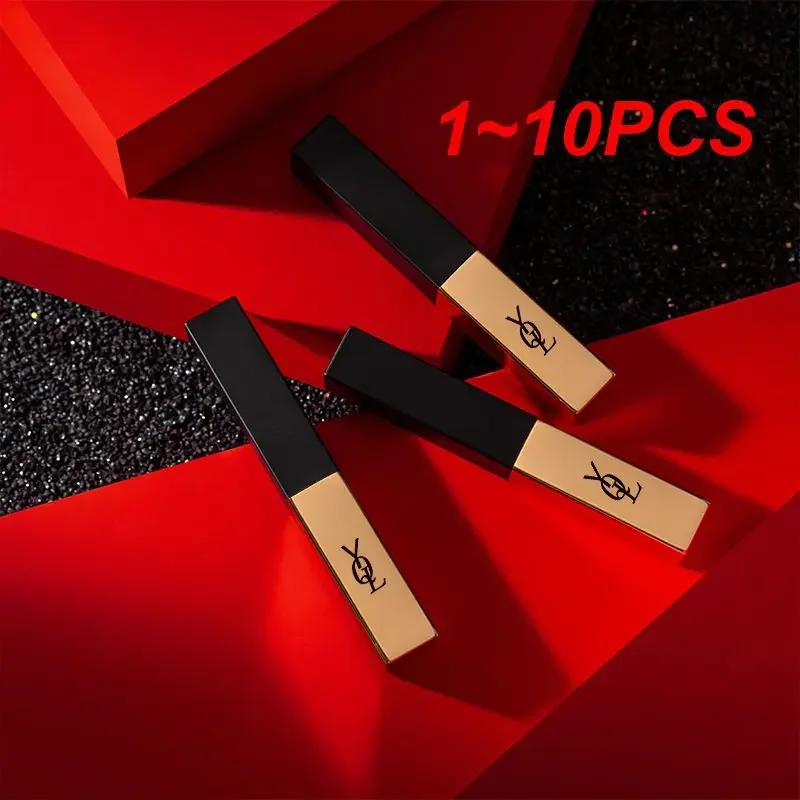 Lápis impermeável Matte Lipsticks, de longa duração, Sexy Red Lip Stick, Maquiagem Lip Tint Pen, Beleza Cosmética, 1 a 10Pcs